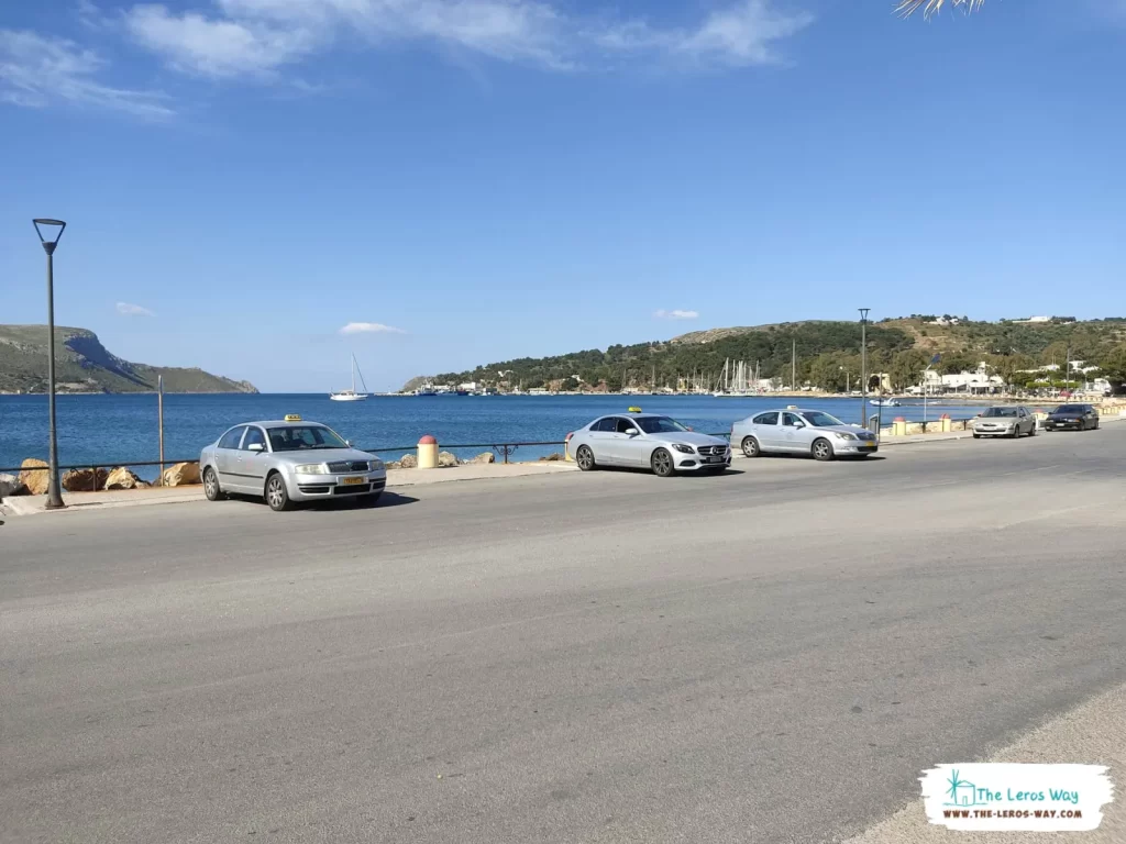 The taxi station in Lakki