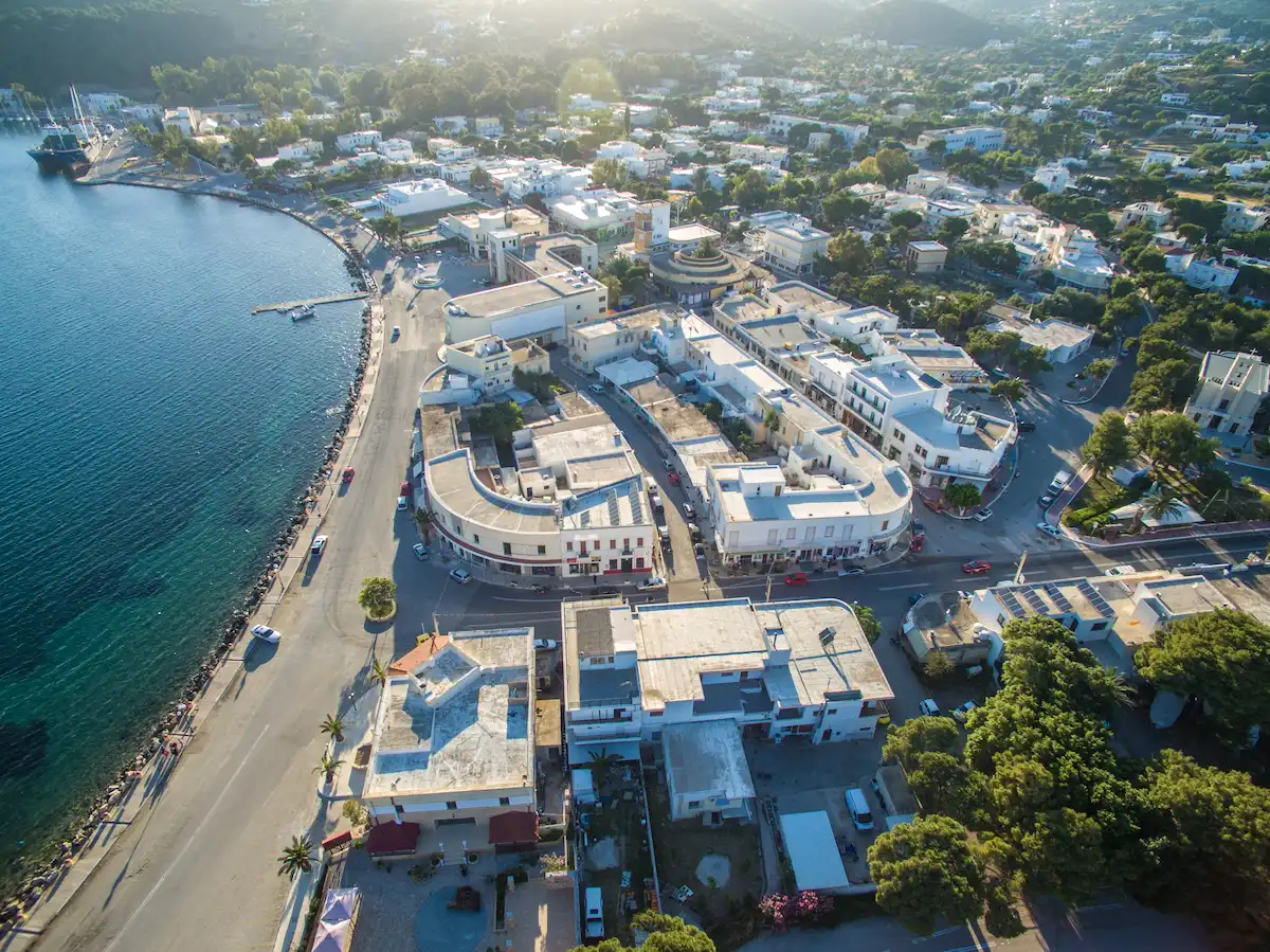 Lakki town. Leros