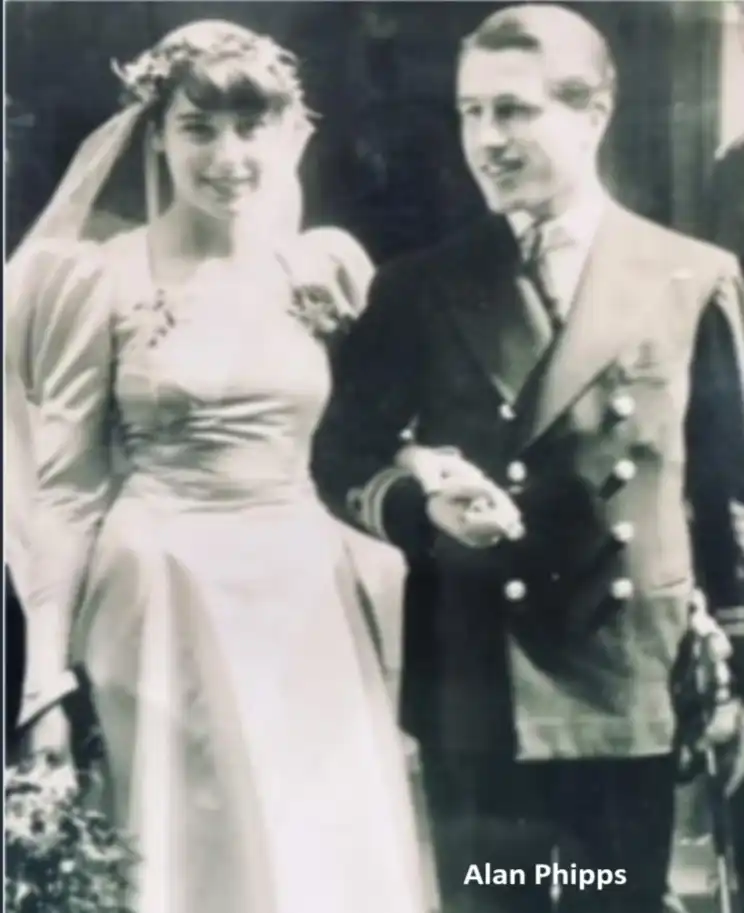 Allan Phipps and Veronica Nell Fraser on their wedding day.