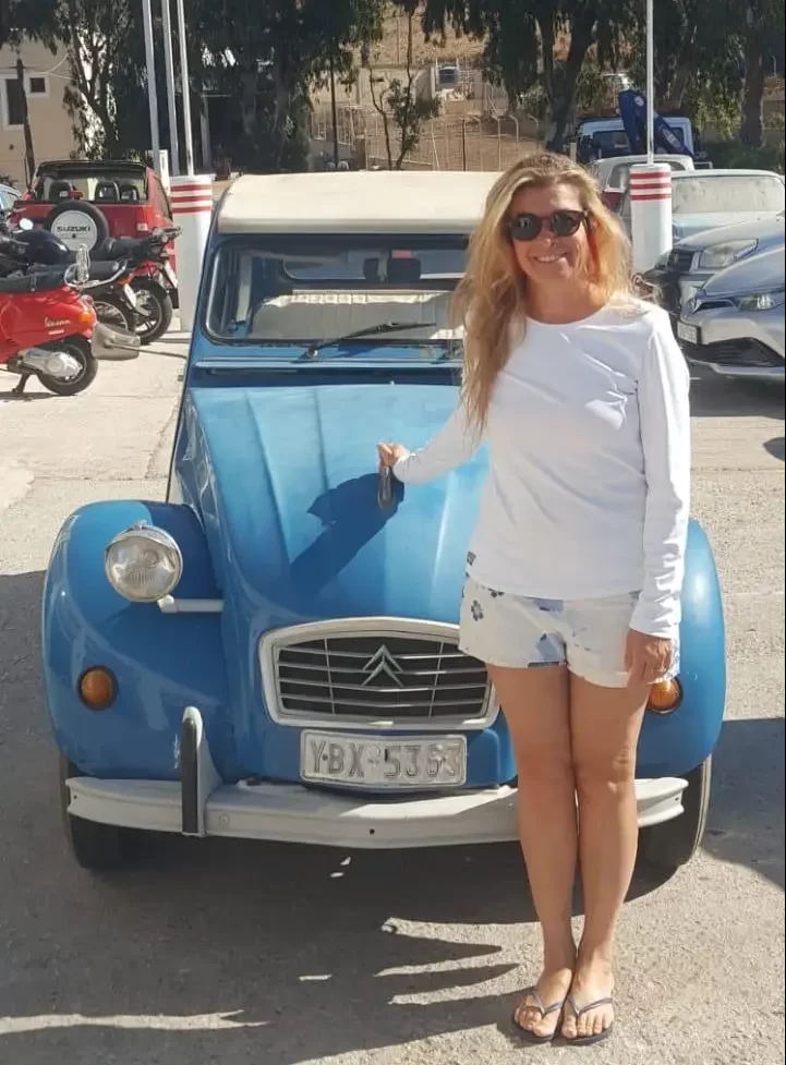 ## **Revised Text:** **Meet Poupette, a Timeless Citroën Ready for the Leros Vehicle Exhibition** Hello, I'm Poupette, a classic Citroën 2CV born on July 17, 1984. I've been a resident of Leros Island since 2011, after spending time as a film star in Crete and Athens. I even appeared in a promotional video for the island in 2020. While I may not be the fastest car around, my small engine gives me a unique charm and stability. I'm known for my stubborn personality and love of the road. Despite my age, I'm still going strong and ready to turn heads. Join me at the annual Leros Vehicle Exhibition on September 28th and 29th, where I'll be proudly showcasing my vintage style. I can't wait to meet you there and share my stories of life on Leros and beyond.