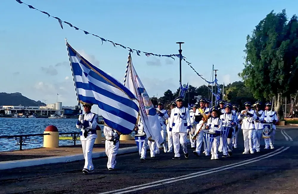 Oxi day in Leros