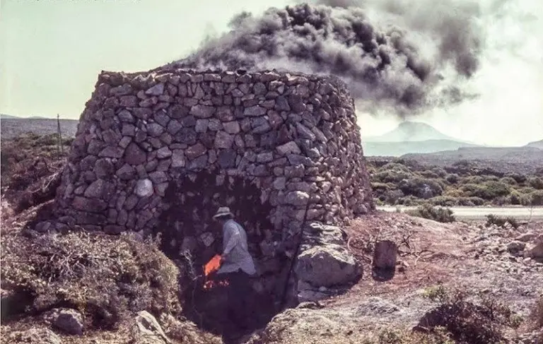 Lime kilns of Leros folk tradition greek traditional professions Dodecanese