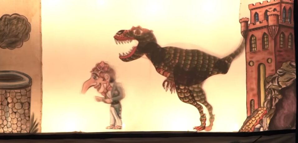karagiozis dinosaurs θεατρο σκιων λερος